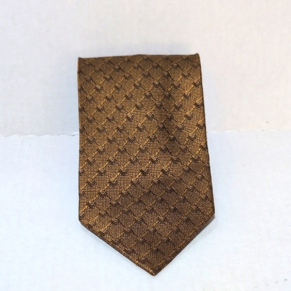 Daniel De Fasson Studio Men's 100% Silk Tie Handmade - Gold - Picture 1 of 4